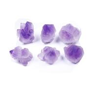 SSOPTMCB Amethyst Raw Crystals Rough Stones Bulk Gemstones for Tumbling, Cabbing, Fountain, Decoration, Polishing, Wire Wrapping,10-20mm-1000g Gemstone Stone