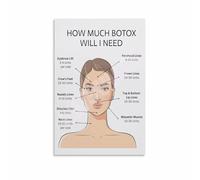 SSOPTMCB Anatomy of the Face Poster, Detailed Diagram of Facial Features and Underlying Structures, Science Print(Framed,12x18inch(30x45cm))