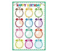 SSOPTMCB Back to School Classroom Decor Birthday Celebration Poster Happy Birthday Bulletin Board Wall-Art for Student of the Month(16x24inch(40x60cm),Unframed)