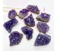 SSOPTMCB Beautiful Amethyst Cluster Crystal Purple Quartz Dot Wand Rock Home Decor Gift (Size : 40-50g) Gemstone Stone