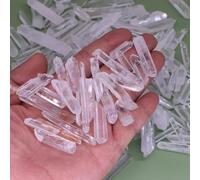 SSOPTMCB Beautiful Clear Quartz Crystal Dot Wand Stone Column Home Decoration (Size : 50g) Gemstone Stone