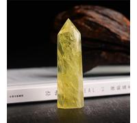 SSOPTMCB Beautiful Crystal Point Citrine Stone Hexagonal Column, Wand Home Office Decor Gift (Size : 4-5cm) Gemstone Stone
