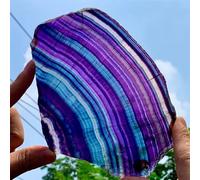 SSOPTMCB Beautiful Rainbow Fluorite Crystal Rough Stone Specimens Home Decor(210-300g) Gemstone Stone