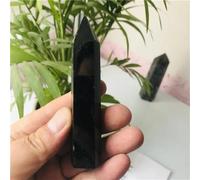 SSOPTMCB Beautiful Rock Obsidian Hexagonal Column Crystal Dot Ornament Home Decoration Gemstone Stone