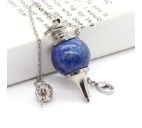 SSOPTMCB Beautiful Rose Quartz Labradorite Pendulum for Divination, Balls, Crystals, Tapered Pendants (Color : Lapis Lazuli, Size 5pcs) Gemstone Stone