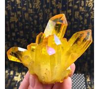 SSOPTMCB Beautiful Yellow Aura Quartz Crystal Cluster Home Decoration Ornaments (Size : 50-60g) Gemstone Stone