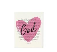 SSOPTMCB Bible Verse Wall-Art for Her, Heart with Bow, Feminine Christian Scripture Poster for Home Decor(Unframed,08x12inch(20x30cm))