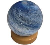 SSOPTMCB Blue Crystal Ball, Solar System Stone Model Irregular Gemstone Planets Decoration for Feng Shui and Home,Dark Gemstone Stone