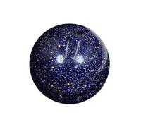 SSOPTMCB Blue Sandstone Crystal Sphere,Polished Crafts, Gemstones Ball Sculpture Figurine,Feng Shui Home Office Decor,35mm Gemstone Stone