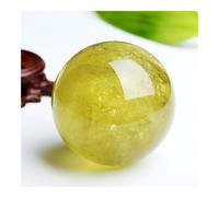 SSOPTMCB Bola de Cristal Citrino 6-7 cm, 1 Pieza, for decoración Cuarzo, Esfera for fotografía Decorativa Gemstone Stone