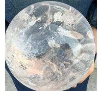 SSOPTMCB Bola de cuarzo blanco transparente natural AAAA para decoración del hogar, piedras preciosas para acuario, reiki (tamaño: 300-350 g)