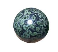 SSOPTMCB Bola de Pulido Piedra Rugosa Ojo Pavo Real Verde 800-900 g, Bola Cristal Cuarzo Gemstone Stone