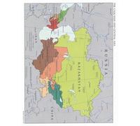 SSOPTMCB Caucasus and Central Asia Political Map Poster Large Detailed Map of the Region with Countries Capitals(Framed,08x12inch(20x30cm))