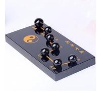 SSOPTMCB Chinese Obsidian Seven-Star Array Crystal Ball/Pi Xiu Wealth Porsperity Statue,Attract and Luck Ball Best Decoration for Office Or Home,A Gemstone Stone