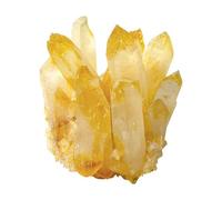 SSOPTMCB Citrine Crystal Cluster Geode Stone Yellow Clusters for Home&Office Decoration Fengshui,240-300g Gemstone Stone