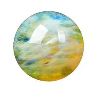 SSOPTMCB Citrine Quartz Crystal Sphere Yellow Melting Ball Gemstone for Feng Shui Divination Home Decoration,100mm Gemstone Stone