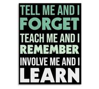 SSOPTMCB Classroom Decor Inspirational Poster for Teachers Canvas Wall-Art Motivational Educator Quote Office Decor(Unframed,16x24inch(40x60cm))