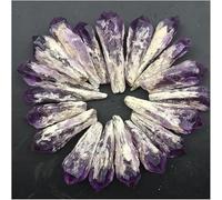SSOPTMCB Cristal de cuarzo de amatista natural en bruto con punta de piedra preciosa Reiki, cristal morado oscuro para decoración del hogar, cristales Reiki