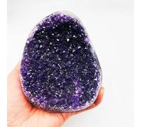 SSOPTMCB Cristales de amatista natural brasileña uruguaya, geoda de amatista para decoración, 1 pieza de cristales de reiki (tamaño: 1000 g-1200 g)