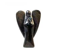 SSOPTMCB Crystal Angels Carving Craft Sculpture Obsidian Ornament Figurine for Home Decor Gift Gemstone Stone