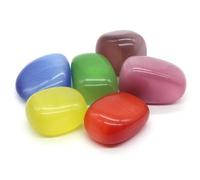 SSOPTMCB Crystal Colorful Cat'S Eye Bulk Gravel Specimens Quartz Aquarium Ornaments Garden Decoration (Size : 50g) Gemstone Stone