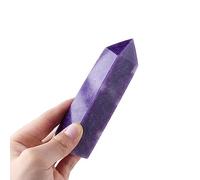 SSOPTMCB Crystal Lepidolite Tetrahedral Point Column Tower Home Desktop Decoration Ornaments (Size : 300-350g) Gemstone Stone