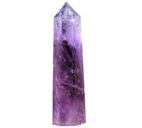 SSOPTMCB Crystal Point Wand Amethyst Stones Tower Hexagonal Pointed Home Decor Gift,5~6cm Gemstone Stone