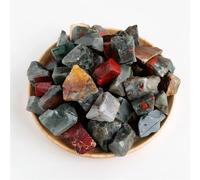SSOPTMCB Crystal Rough African Blood Stone Raw Aquarium Home Room Decoration Ornaments Gemstone Stone