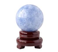 SSOPTMCB Crystal Rough Large Gemstone Ball Lapis Lazuli Suitable for Furniture Decoration Crystals,Blue,55~60mm Gemstone Stone