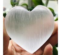 SSOPTMCB Crystal Selenite Heart Gypsum White Quartz Gemstone Stone