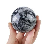 SSOPTMCB Crystal Shell Stone Sphere Quartz Ball Ornament Gemstone Sculpture Figurine for Decoration Fengshui,60-70mm Gemstone Stone