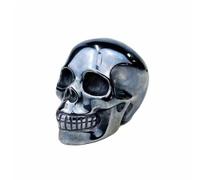 SSOPTMCB Crystal Skulls Terahertz Skull Head Statue Hand Carved Sculpture for Home Decor Halloween Collection Gemstone Stone
