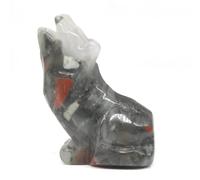 SSOPTMCB Crystal Statue Bloodstone Stone Carving Home Decor Animal Ornament Gemstone Stone