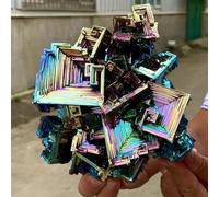 SSOPTMCB Crystals Bismuth Ore Metal Crystal Rainbow (Size : 1500-1600g) Gemstone Stone