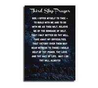 SSOPTMCB Daily Reflection Wall-Art - Motivational Quote Canvas Print for Recovery Sobriety Journey Office Living Room(Framed,16x24inch(40x60cm))
