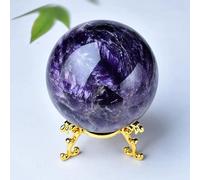 SSOPTMCB Dream Amethyst Ball, Sphere, Room Decor, Crystal Crafts, Stone Globe, Souvenirs,Purple,60mm Gemstone Stone