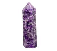 SSOPTMCB Dream Amethyst Obelisk Quartz Crystal Column Home Decor(1pcs) Gemstone Stone