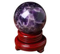 SSOPTMCB Dreamy Amethyst Crystal Ball, Quartz Sphere,Feng Shui Divnation,Home Desk Decor Sculpture Figurine Gemstone,6cm/2.4in Gemstone Stone