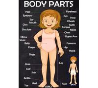 SSOPTMCB Educational Body Parts Poster for - Human Anatomy Chart, Science Learning Tool for Classroom, Biology & Homeschool(Unframed,16x24inch(40x60cm))