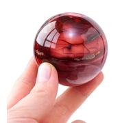 SSOPTMCB Egg Yolk Stone Crystal Ball Ornaments Polished Home Office Desk Decoration Crafts,50~55mm Gemstone Stone