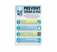 SSOPTMCB Employee Wellness Poster - Flu Season Tips Canvas Print for Break Room or Lobby(Unframed,16x24inch(40x60cm))