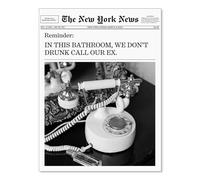 SSOPTMCB Empowering Woman Poster, Black and White Newspaper Wall-Art, Modern Feminist Photography Canvas Print for Bedroom(Unframed,16x24inch(40x60cm))