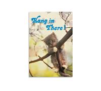 SSOPTMCB Encouraging Kitty Canvas Print - Funny Cat Motivational Poster, Animal Lover Wall-Art for Living Room, Bedroom & Office(Unframed,16x24inch(40x60cm))