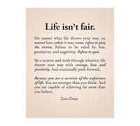 SSOPTMCB Entrepreneur Office Decor, Life Isn't Fair Business Motivation Quote, Canvas Wall-Art for Startup, Home Office or Workspace, Gift for Boss(Unframed,16x24inch(40x60cm))