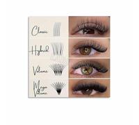 SSOPTMCB Eyelash Mapping Poster Lash Styles and Shapes Guide Canvas Wall-Art for Salon Reception Home Dressing Room Aesthetic Decor(Framed,16x24inch(40x60cm))