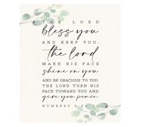 SSOPTMCB Faith-Based Wall Decor, Comforting Blessing and Prayer Print, Inspirational Artwork for Christian Believers Home or Church(Unframed,16x24inch(40x60cm))