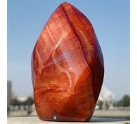 SSOPTMCB Flame Red Agate Crystal Formless Gemstone Room Decoration Home Furnishings (Size : 100-150g) Gemstone Stone