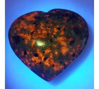 SSOPTMCB Flame Stone Fluorescent Crystal Heart Shape Home Decor(70-85g) Gemstone Stone