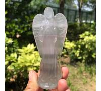 SSOPTMCB Fluorite Angel Statue Carving Crafts Gemstone Ornaments Crystal Quartz Room Decoration Gifts Home Decor, 1pc Gemstone Stone