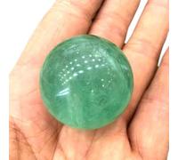 SSOPTMCB Fluorite Crystal Ball Green Colorful Home Crafts Ornaments,30mm Gemstone Stone